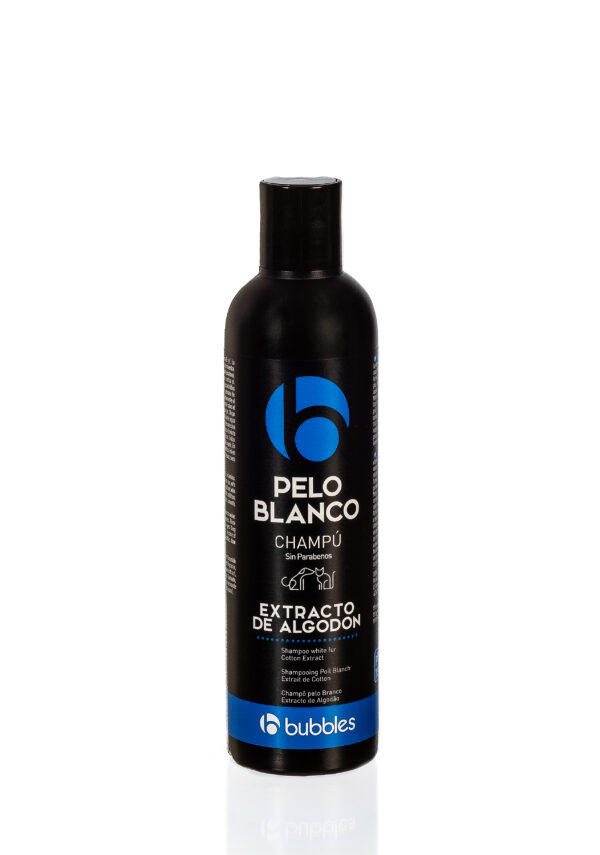 BUBBLES WHITE COAT SHAMPOO WITH COTTON EXTRACT