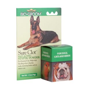 Bio Groom Sure Clot Styptic Powder 0.5oz | Dog Medi | Pet Lovers Centre